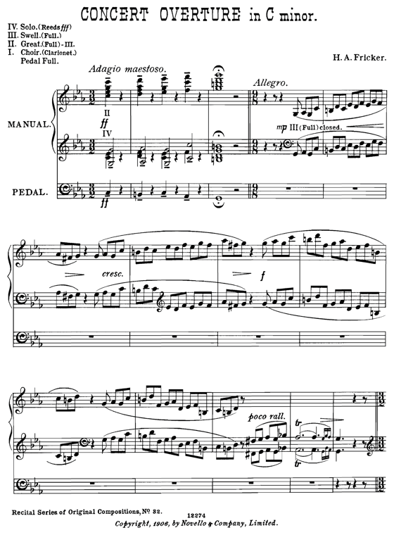 Concert Overture in C Minor, Order Online